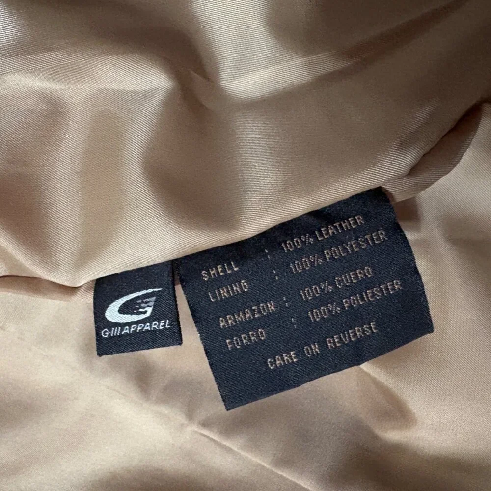 VTG Siena Womens Tan Suede Leather Jacket Full-Zip Collared 1990s Vintage L - Picture 9 of 12